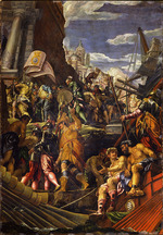 Montemezzano, Francesco - The Victory of Venetian Fleet over the fleets of the Republic of Genoa at Acre in 1258