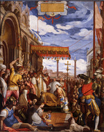 Zuccari, Federico - Emperor Frederick Barbarossa submits to the authority of Pope Alexander III in Venice