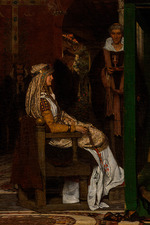 Alma-Tadema, Sir Lawrence - Queen Fredegonda at the Death-Bed of Bishop Praetextatus