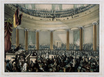 Elliot, Leo von - Session of the Frankfurt National Assembly in the Paulskirche at Frankfurt am Main