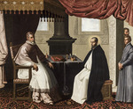 Zurbarán, Francisco, de - Saint Bruno of Cologne visits Pope Urban II