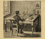 Anonymous - In a telegraph office, arrival of the dispatch