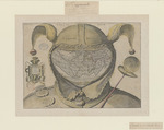 Gourmont, Jean de, (after) - O caput elleboro dignum (Fool's Cap Map of the World)
