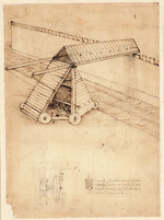 Leonardo da Vinci - Codex Atlanticus, folio 1084 recto: Siege machine 