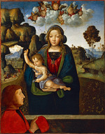 Pinturicchio, Bernardino - Madonna and Child with a Worshipper