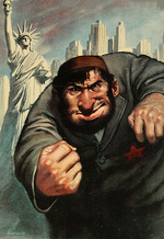 Boccasile, Gino - Anti-Semitic and anti-American Propaganda Poster