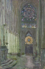 Helleu, Paul César - Interior of Reims Cathedral