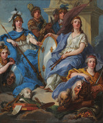 Van Loo, Amédée - Allegorical portrait of Louis XV