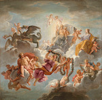 Coypel, Noël-Nicolas - The chariot of Saturn between Justice and Piety 