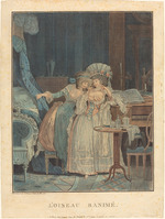 Debucourt, Philibert-Louis - The revived bird (L'oiseau ranimé)