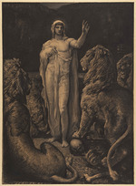 Chifflart, François - The Lions. Illustration for The Legend of the Ages (La Légende des siècles) by Victor Hugo