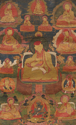 Tibetan culture - Thangka of Namkha Pelzang (1535-1602) 