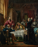 Munsch, Josef - Duke of Alba and Countess Katharina of Schwarzburg at Rudolstadt Castle in 1547
