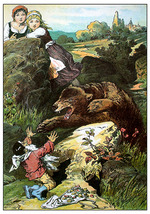 Zick, Alexander - Illustration for Snow-White and Rose-Red by Brothers Grimm