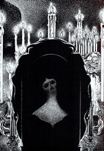 Martini, Alberto - Illustration for the story Life in Death (The Oval Portrait) by Edgar Allan Poe