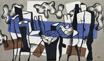 Léger, Fernand - Oiseaux devant les troncs d'arbres (Birds in Front of the Trunks of Trees)