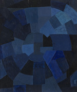 Freundlich, Otto - Composition in Blue