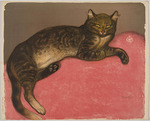 Steinlen, Théophile Alexandre - Winter or Cat on a Cushion