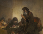 Gelder, Aert de - Homer dictating to scribes