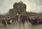 Thompson (Lady Butler), Elizabeth - To the front: French cavalry leaving a Breton city on the declaration of war