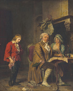 Boilly, Julien Léopold (Jules) - Louis XVII (1785-1795) and the Simon couple in the Temple prison