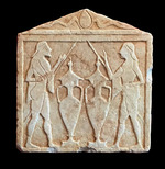 Antique Art - Relief depicting the Dioskouroi
