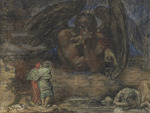 Stock, Henry John - Dante and Virgil encounter Lucifer in Hell