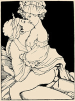 Somov, Konstantin Andreyevich - Illustration to The Book of Marquise by Franz Blei