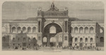 Anonymous - Façade du pavillon et de l'entrée principale du palais de l'Industrie