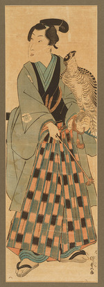 Kunisada (Toyokuni III), Utagawa - Man with Falcon