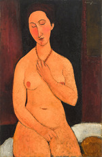Modigliani, Amedeo - Nu assis au collier