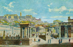 Bühlmann, Josef - Ancient Athens, with Statue of Pallas-Athene on the Summit (Reconstruction)