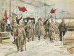 Vladimirov, Ivan Alexeyevich - Scenes from the Russian revolution: Red Guard barricades