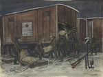 Vladimirov, Ivan Alexeyevich - Scenes from the Russian revolution: Looting of Swedish Red Cross famine relief aid