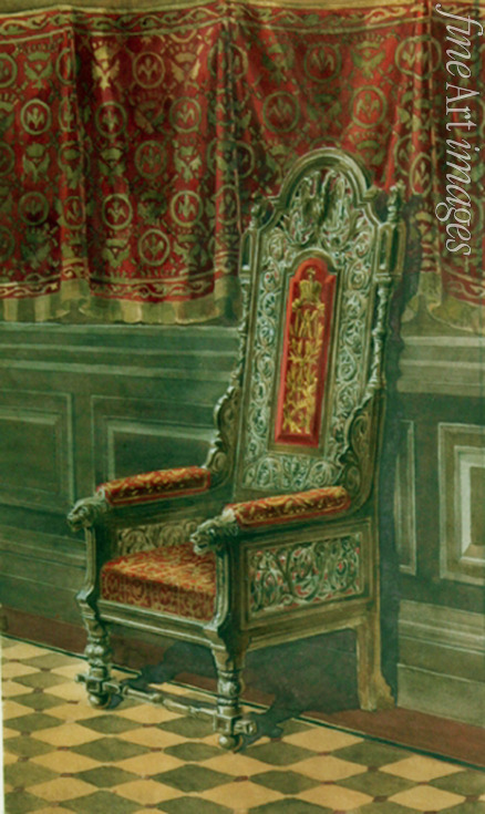 Monighetti Ippolit Antonovich - Design of an armchair for the Anichkov Palace