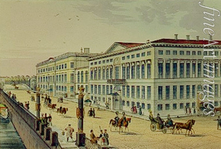 Französischer Meister - Der Palast des Prinzen von Oldenburg in Sankt Petersburg
