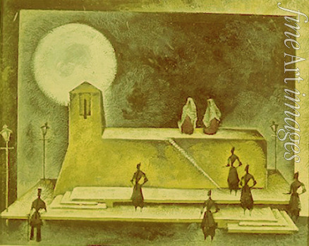 Lapiashvili Georgi - Stage design for the theatre play Mindia Khogaya by K. Gamsakhurdia