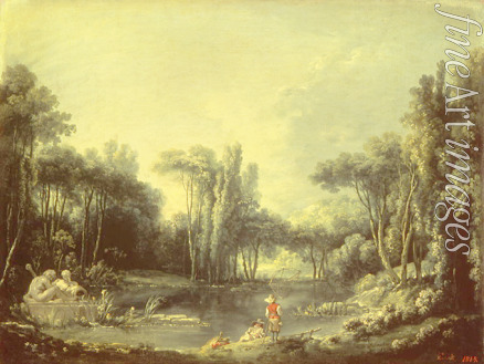 Boucher François - Landscape with a pond