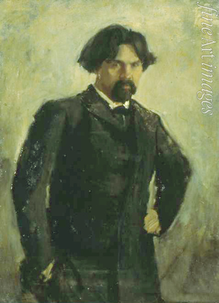 Serov Valentin Alexandrovich - Portrait of the artist Vasily Surikov (1848-1916)