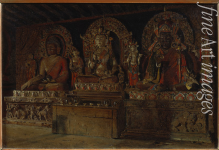 Vereshchagin Vasili Vasilyevich - The Three Buddhist Goddesses in a Monastery of Sikkim