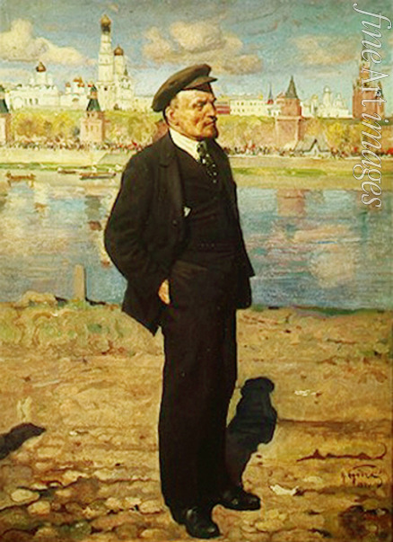Brodski Isaak Israilewitsch - Lenin vor dem Kreml