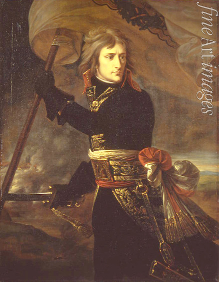 Gros Antoine Jean Baron - Napoleon Bonaparte auf der Brücke von Arcole