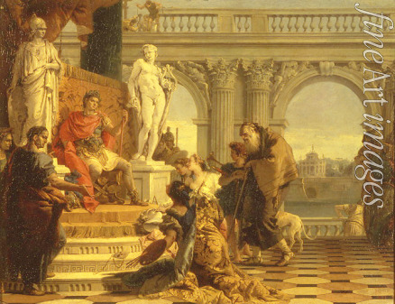Tiepolo Giambattista - Maecenas stellt dem Kaiser Augustus die freien Künste vor