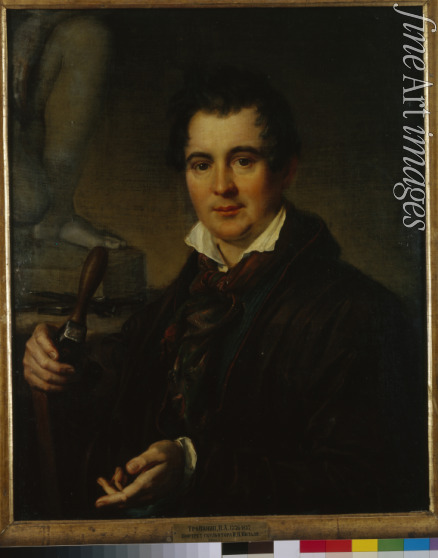 Tropinin Vasili Andreyevich - Portrait of the sculptor Ivan P. Vitali (1794-1855)