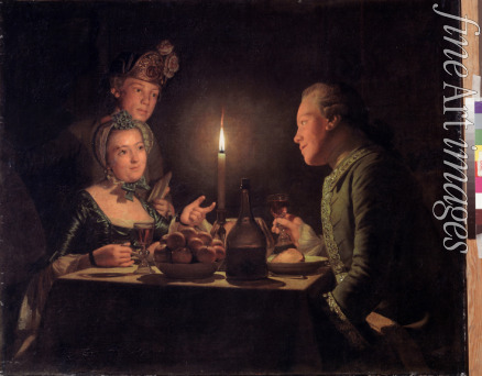 Therbusch-Lisiewska Anna Dorothea - Abendessen bei Kerzenlicht
