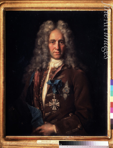 Nikitin Iwan Nikititsch - Porträt des russischen Kanzlers Grafen Gabriel I. Golowkin (1660-1734)