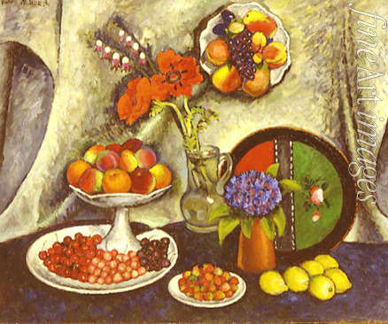 Mashkov Ilya Ivanovich - Still life with Poppies and Cornflowers