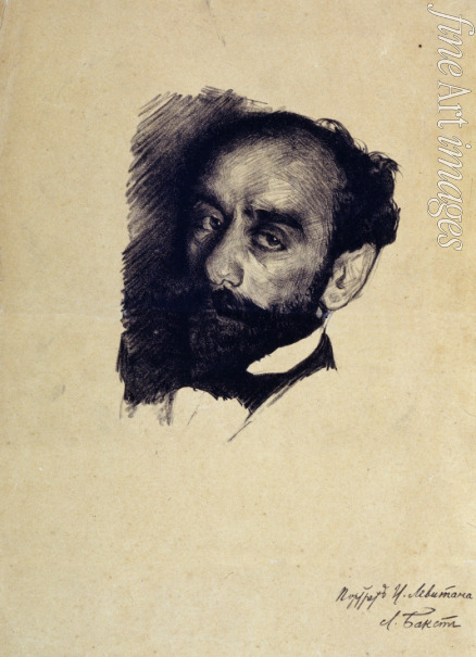 Bakst Léon - Portrait of the artist Isaac Levitan (1861-1900)