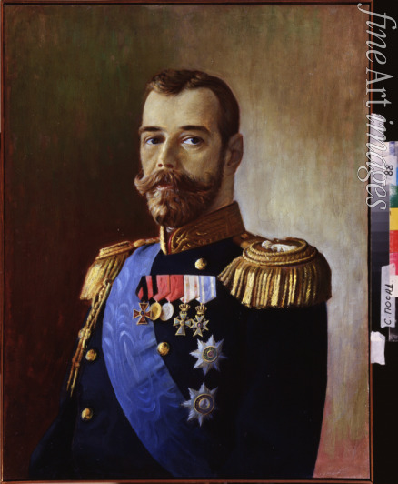 Russian master - Portrait of Emperor Nicholas II (1868-1918)