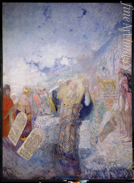 Repin Yury Ilyich - Moses with the Ten Commandments